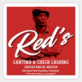 Red's Cantina & Check Cashing Sticker